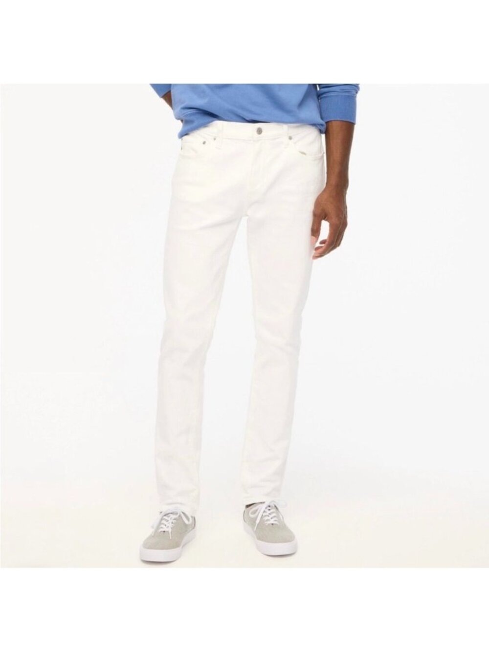 NWT J. Crew Slim Fit Flex Jean in White - Size: 34 x 32